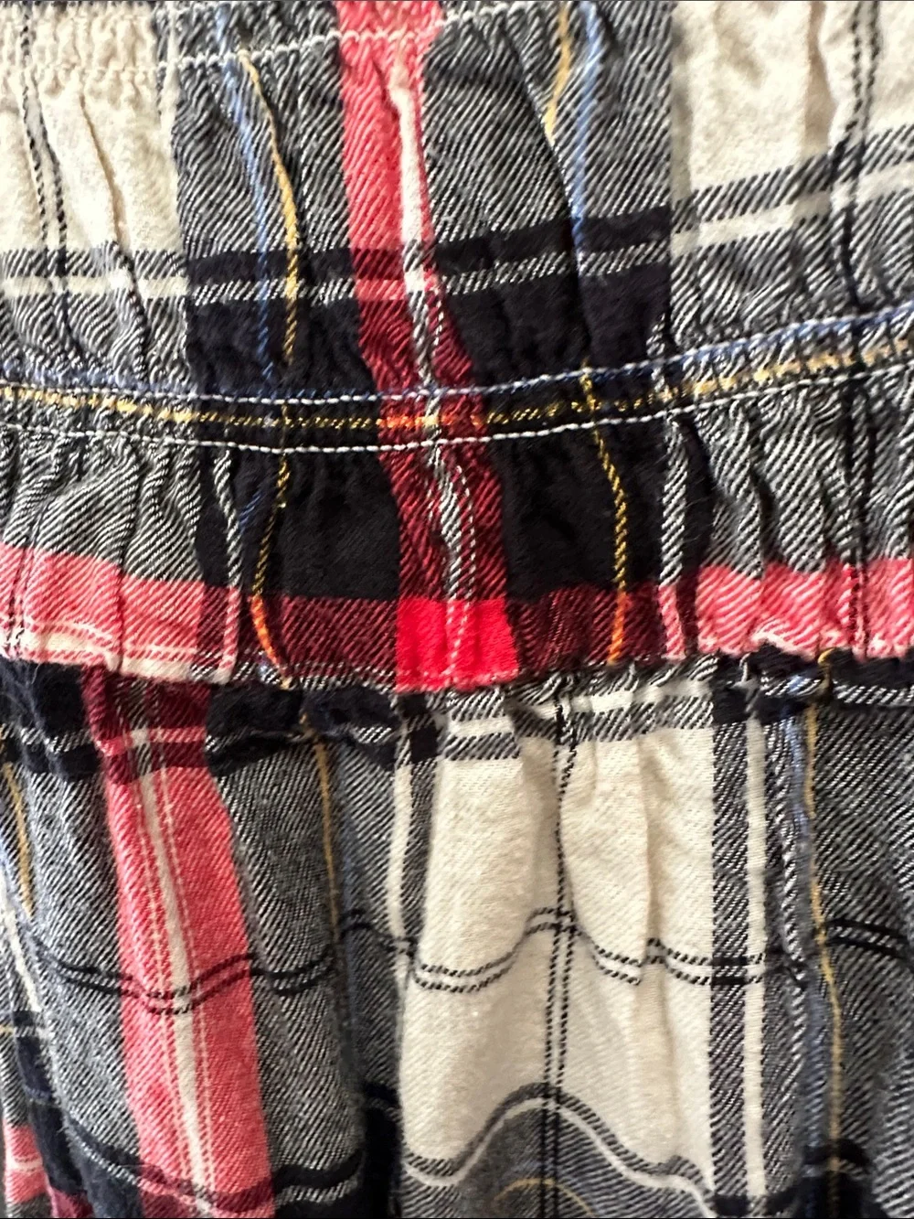 Old Navy Girls' Plaid Dress - Red, Navy & Cream, Large